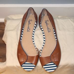 EUC Splendid peep toe flats - 8 1/2